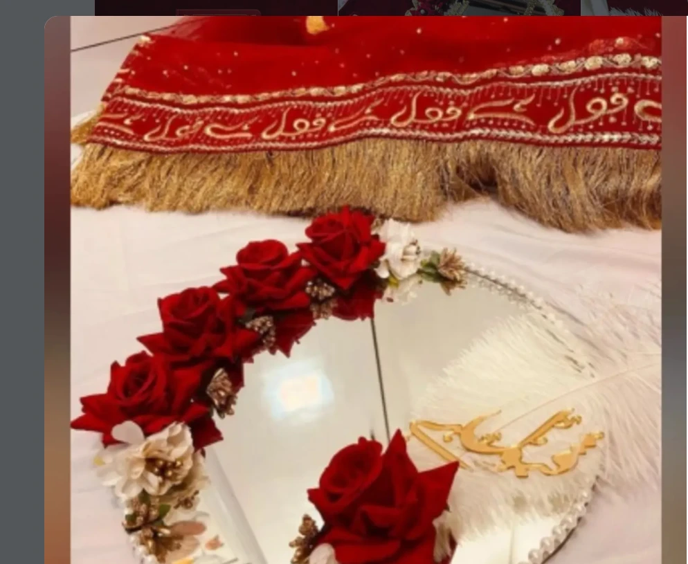 Decorated Nikah Ceremony Mirrors